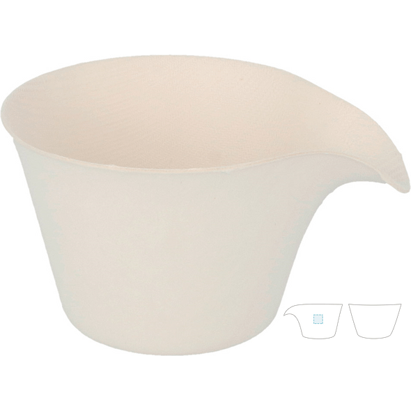 Filiżanki do kawy "Bionic" White Bagasse